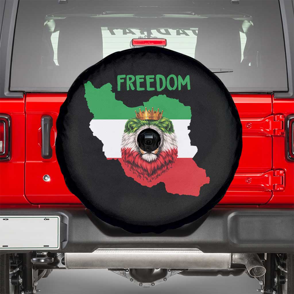 Freedom Iran Spare Tire Cover Patriotic Persian Lion Resistance Movement Gift TS12 Black Print Your Wear
