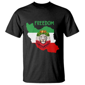 Freedom Iran T Shirt Patriotic Persian Lion Resistance Movement Gift TS12 Black Print Your Wear