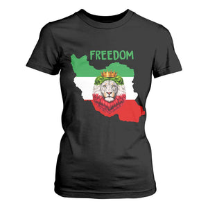 Freedom Iran T Shirt For Women Patriotic Persian Lion Resistance Movement Gift TS12 Black Print Your Wear