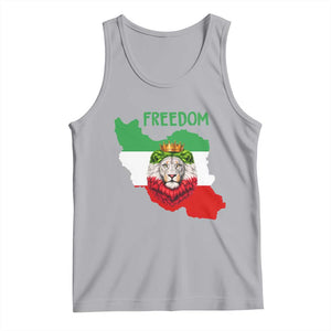 Freedom Iran Tank Top Patriotic Persian Lion Resistance Movement Gift TS12 Athletic Heather Print Your Wear