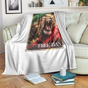 Free Iran Lion Throw Blanket Freedom Resistance Solidarity Movement Gift TS12 Print Your Wear