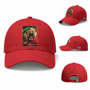 Free Iran Lion Baseball Cap Freedom Resistance Solidarity Movement Gift TS12 Baseball Cap Universal Fit Red Print Your Wear