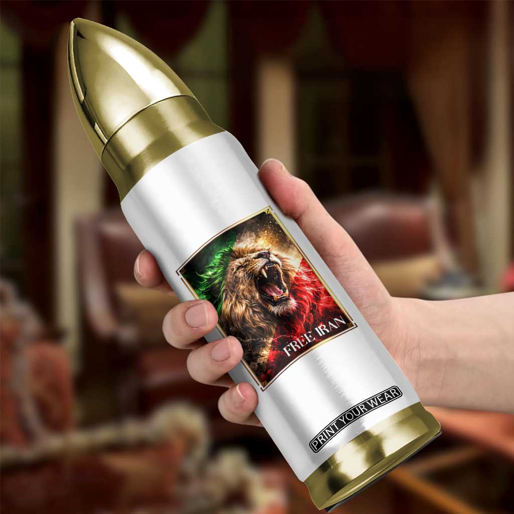 Free Iran Lion Bullet Tumbler Freedom Resistance Solidarity Movement Gift TS12 Print Your Wear