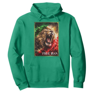 Free Iran Lion Hoodie Freedom Resistance Solidarity Movement Gift TS12 Irish Green Print Your Wear