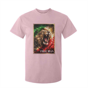 Free Iran Lion T Shirt For Kid Freedom Resistance Solidarity Movement Gift TS12 Light Pink Print Your Wear
