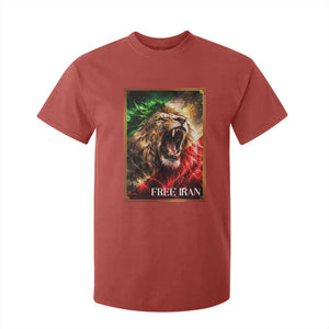 Free Iran Lion T Shirt For Kid Freedom Resistance Solidarity Movement Gift TS12 Red Print Your Wear