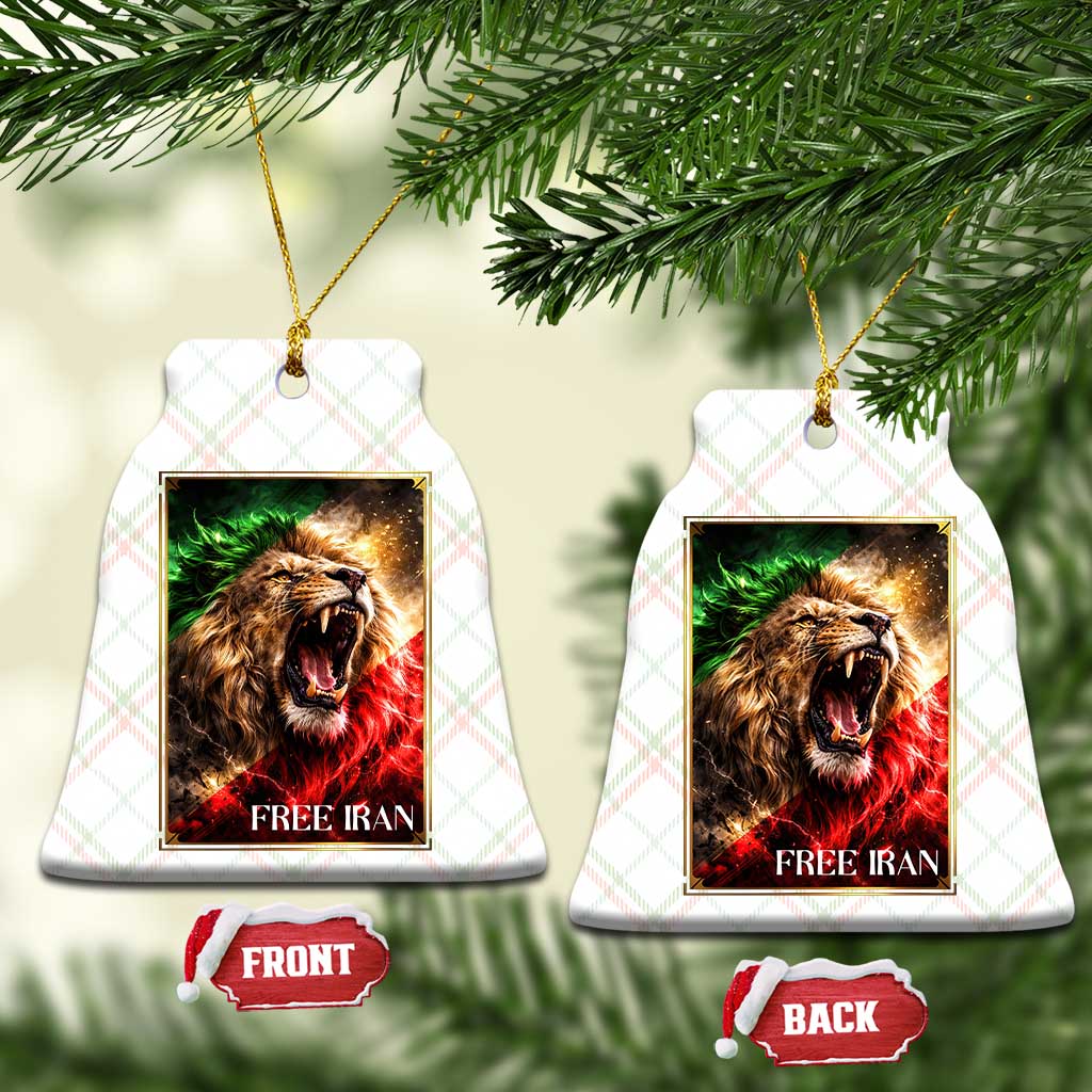 Free Iran Lion Ceramic Ornament Freedom Resistance Solidarity Movement Gift TS12 Print Your Wear