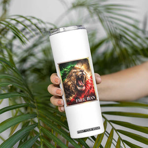 Free Iran Lion Skinny Tumbler Freedom Resistance Solidarity Movement Gift TS12 Print Your Wear