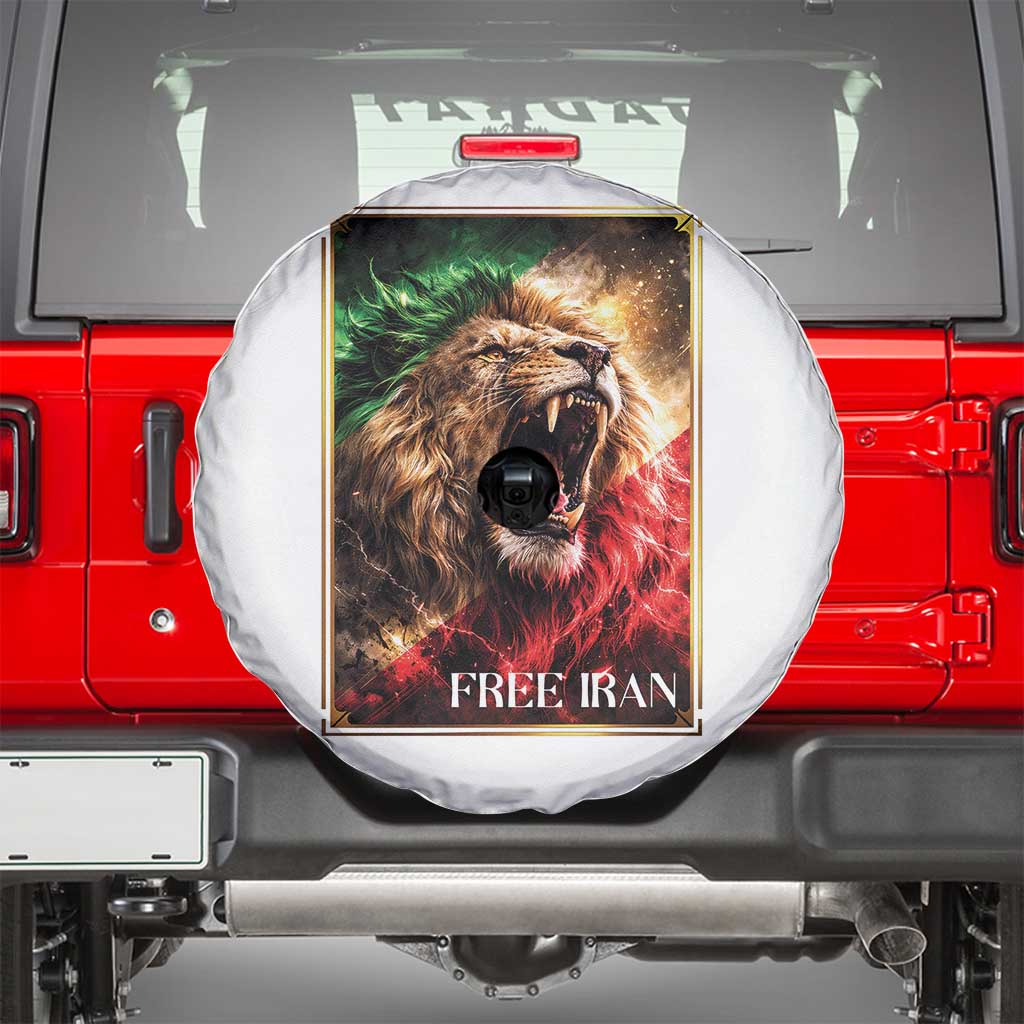 Free Iran Lion Spare Tire Cover Freedom Resistance Solidarity Movement Gift TS12 White Print Your Wear
