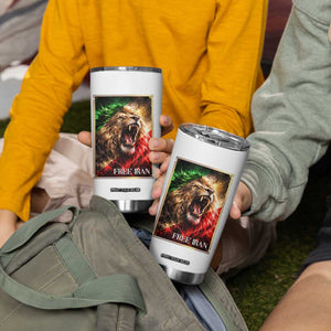Free Iran Lion Tumbler Cup Freedom Resistance Solidarity Movement Gift TS12 Print Your Wear