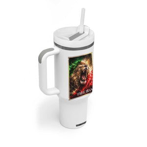 Free Iran Lion Tumbler With Handle Freedom Resistance Solidarity Movement Gift TS12 Print Your Wear