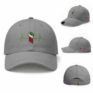 Free Iran Baseball Cap Patriotic Heartbeat Flag Movement Gift TS12 Baseball Cap Universal Fit Sport Gray Print Your Wear