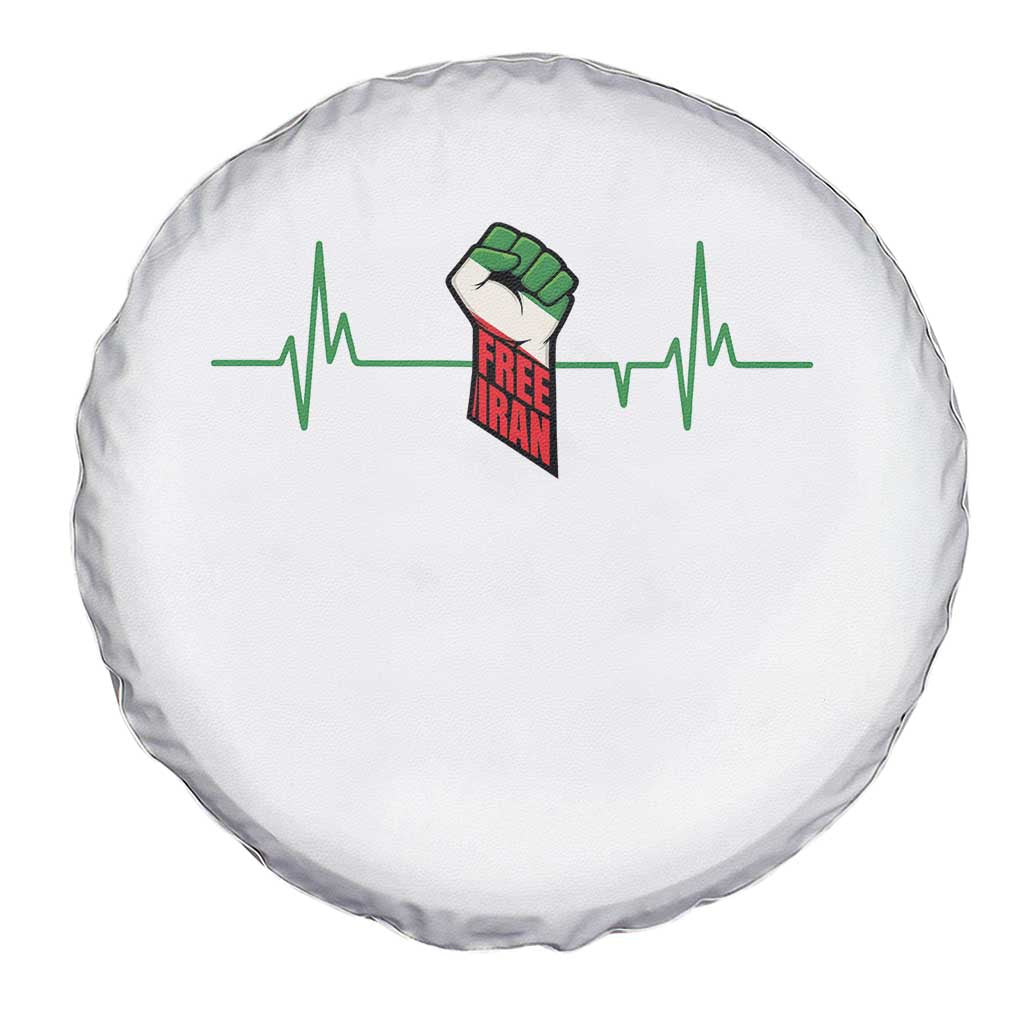 Free Iran Spare Tire Cover Patriotic Heartbeat Flag Movement Gift TS12 Print Your Wear