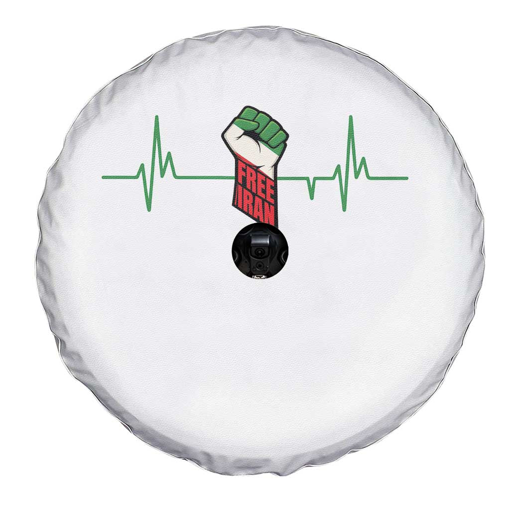 Free Iran Spare Tire Cover Patriotic Heartbeat Flag Movement Gift TS12 Print Your Wear