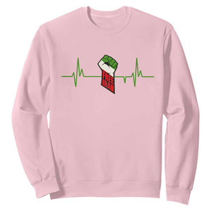Free Iran Sweatshirt Patriotic Heartbeat Flag Movement Gift TS12 Light Pink Print Your Wear