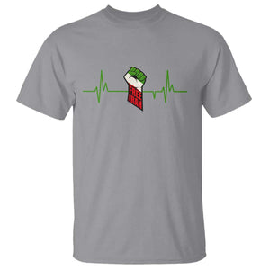 Free Iran T Shirt Patriotic Heartbeat Flag Movement Gift TS12 Sport Gray Print Your Wear