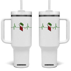 Free Iran Tumbler With Handle Patriotic Heartbeat Flag Movement Gift TS12 One Size: 40 oz White Print Your Wear