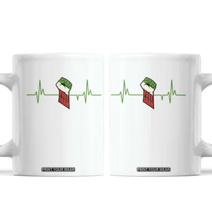 Free Iran Coffee Mug Patriotic Heartbeat Flag Movement Gift TS12 White Print Your Wear