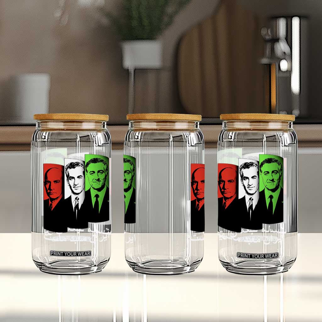 Pahlavi Kings Of Iran Glass Can Iran Is Our Temple Patriotic Resistance TS12 Print Your Wear