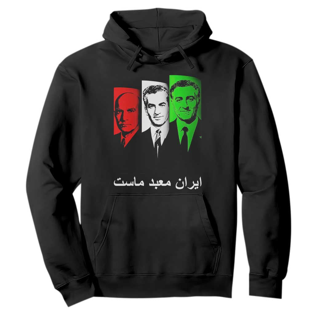 Pahlavi Kings Of Iran Hoodie Iran Is Our Temple Patriotic Resistance TS12 Black Print Your Wear