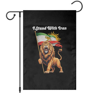 I Stand With Iran Garden Flag Freedom Lion Patriotic Resistance Gift TS12 Black Print Your Wear