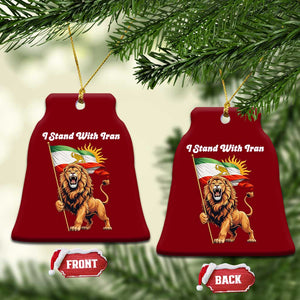 I Stand With Iran Ceramic Ornament Freedom Lion Patriotic Resistance Gift TS12 Print Your Wear