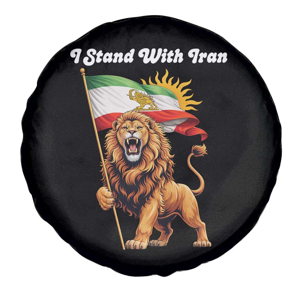 I Stand With Iran Spare Tire Cover Freedom Lion Patriotic Resistance Gift TS12 Print Your Wear