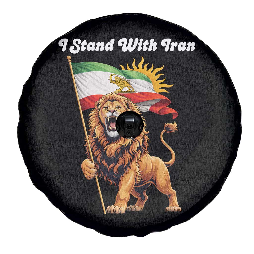 I Stand With Iran Spare Tire Cover Freedom Lion Patriotic Resistance Gift TS12 Print Your Wear