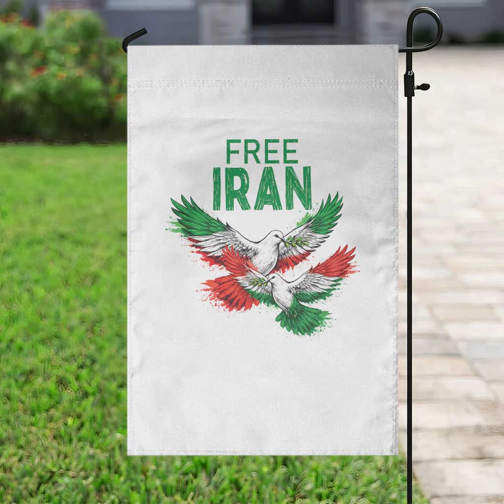Iranian Flag Peace Doves Garden Flag Free Iran Freedom Statement Gift TS12 Print Your Wear