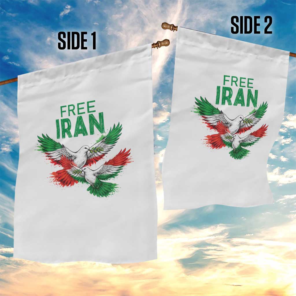 Iranian Flag Peace Doves Garden Flag Free Iran Freedom Statement Gift TS12 Print Your Wear