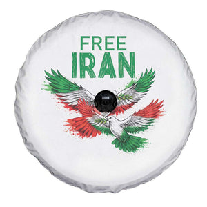 Iranian Flag Peace Doves Spare Tire Cover Free Iran Freedom Statement Gift TS12 Print Your Wear