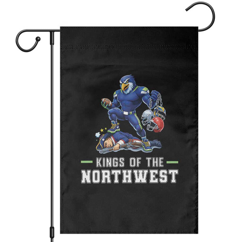 Kings Of The Northwest Garden Flag Funny Seattle Dominates New England TS12 Black Print Your Wear