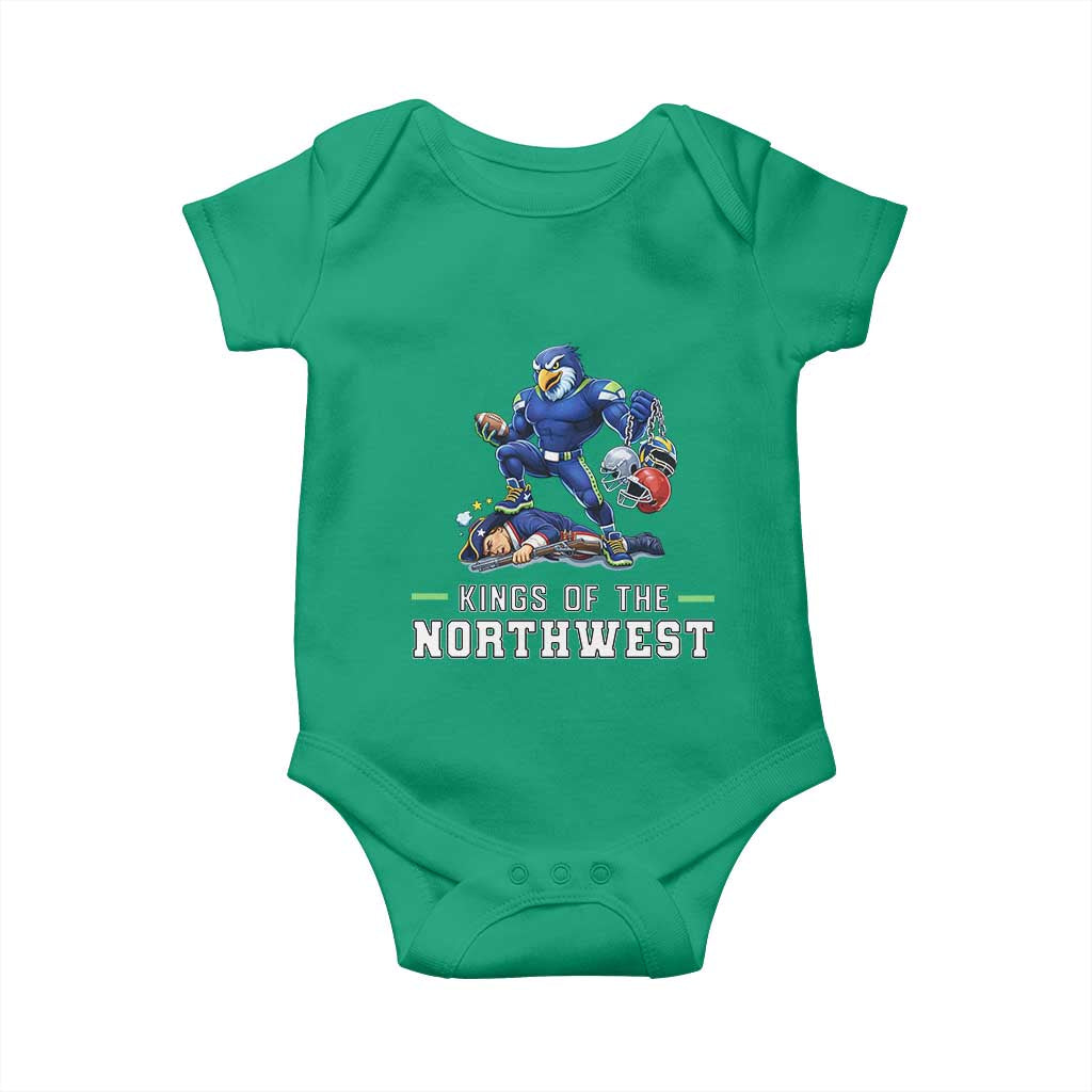 Kings Of The Northwest Baby Onesie Funny Seattle Dominates New England TS12 Irish Green Print Your Wear