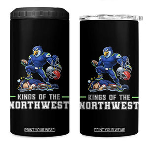 Kings Of The Northwest 4 in 1 Can Cooler Tumbler Funny Seattle Dominates New England TS12 One Size: 16 oz Black Print Your Wear