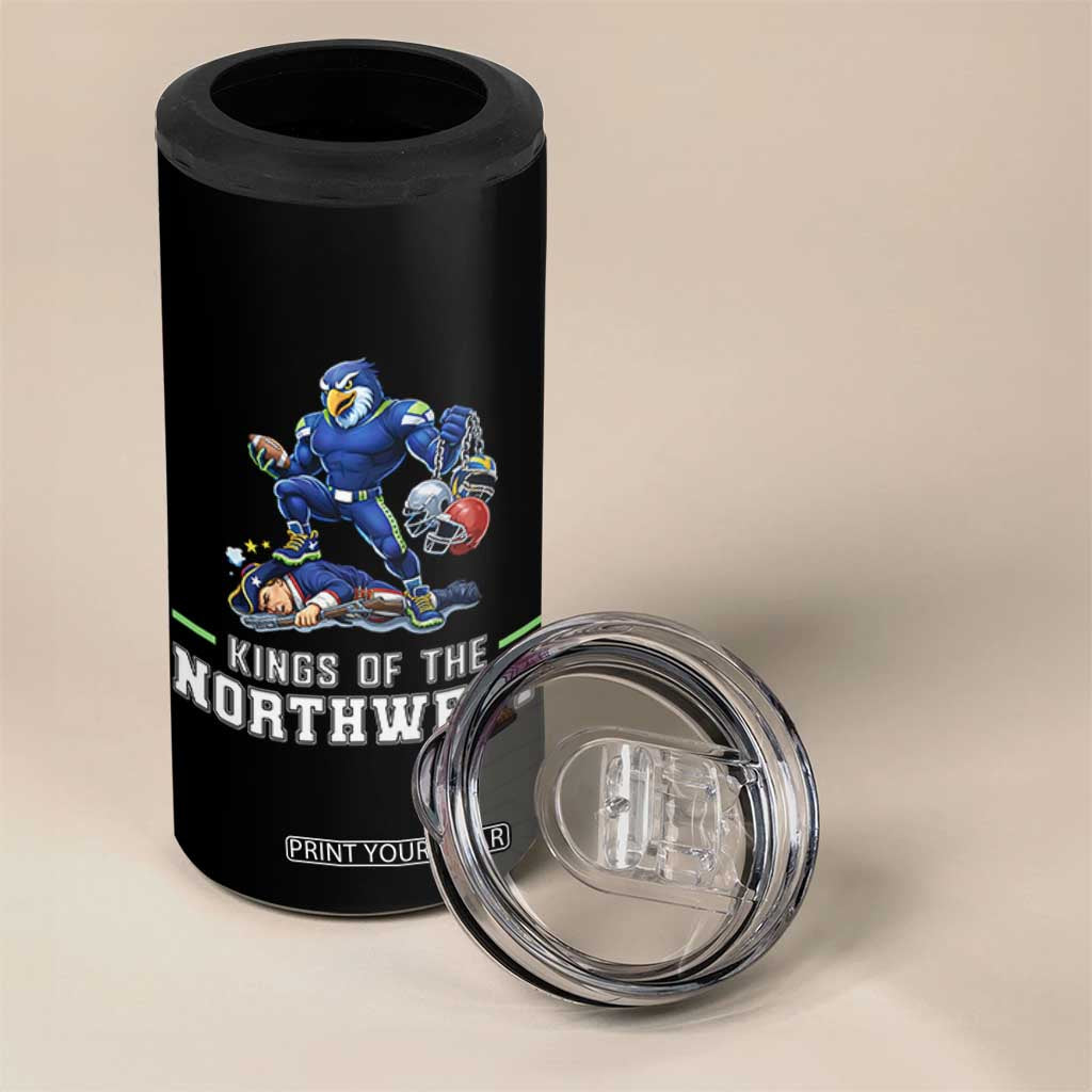 Kings Of The Northwest 4 in 1 Can Cooler Tumbler Funny Seattle Dominates New England TS12 Print Your Wear
