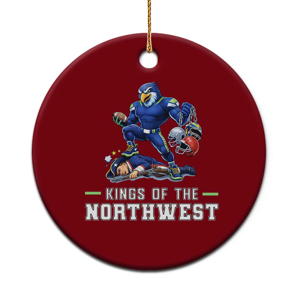 Kings Of The Northwest Ceramic Ornament Funny Seattle Dominates New England TS12 1pc Red Print Your Wear