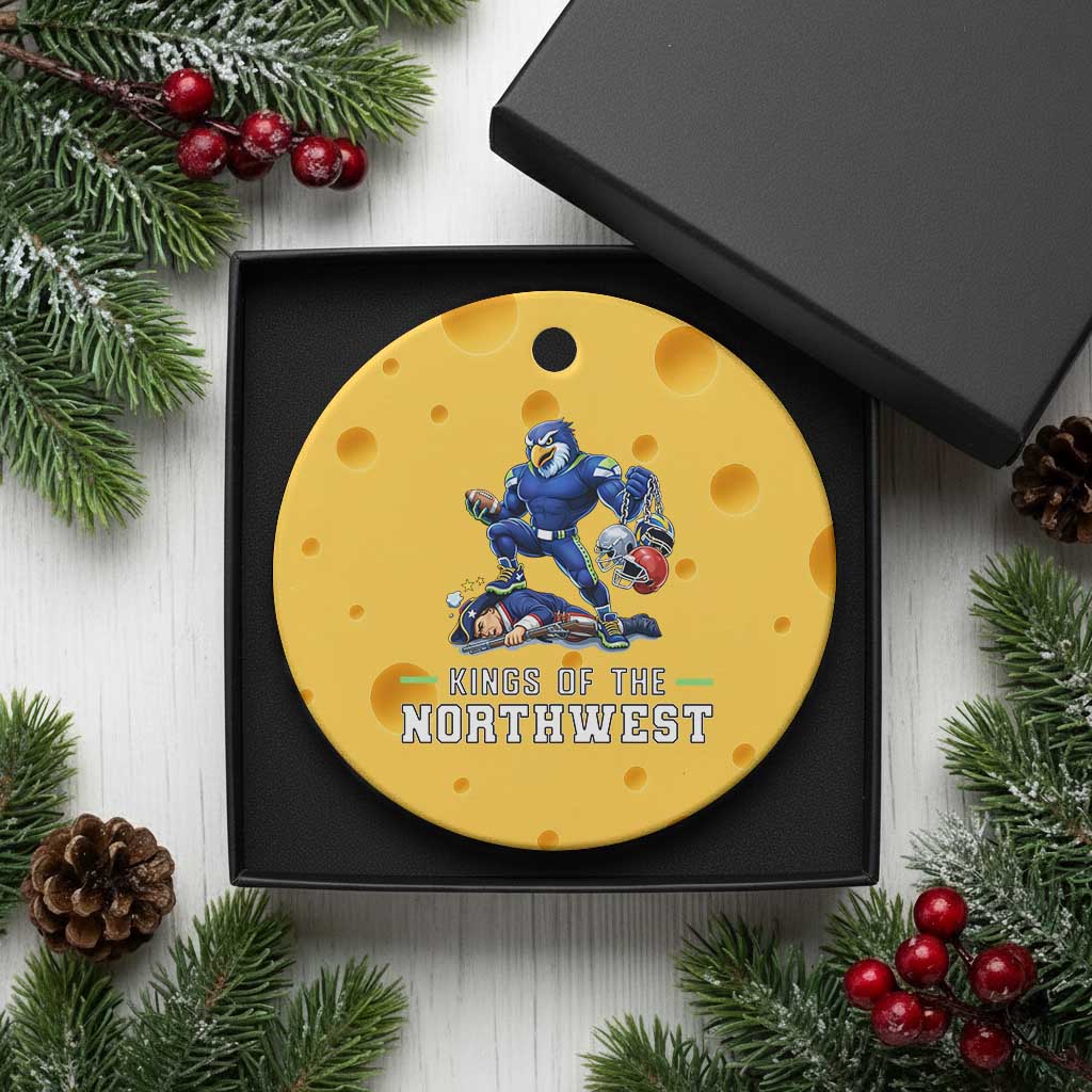 Kings Of The Northwest Ceramic Ornament Funny Seattle Dominates New England TS12 1pc Yellow Cheese Print Your Wear
