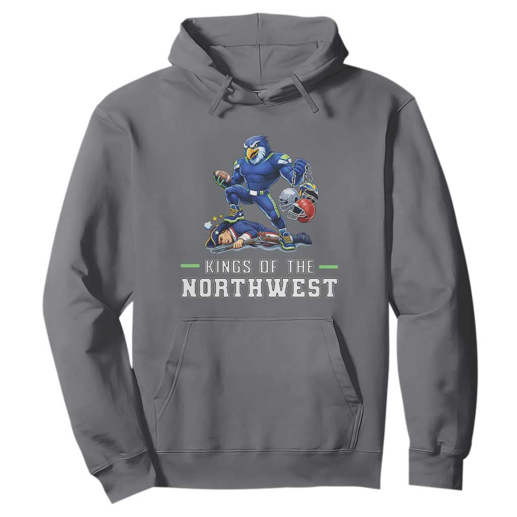 Kings Of The Northwest Hoodie Funny Seattle Dominates New England TS12 Charcoal Print Your Wear