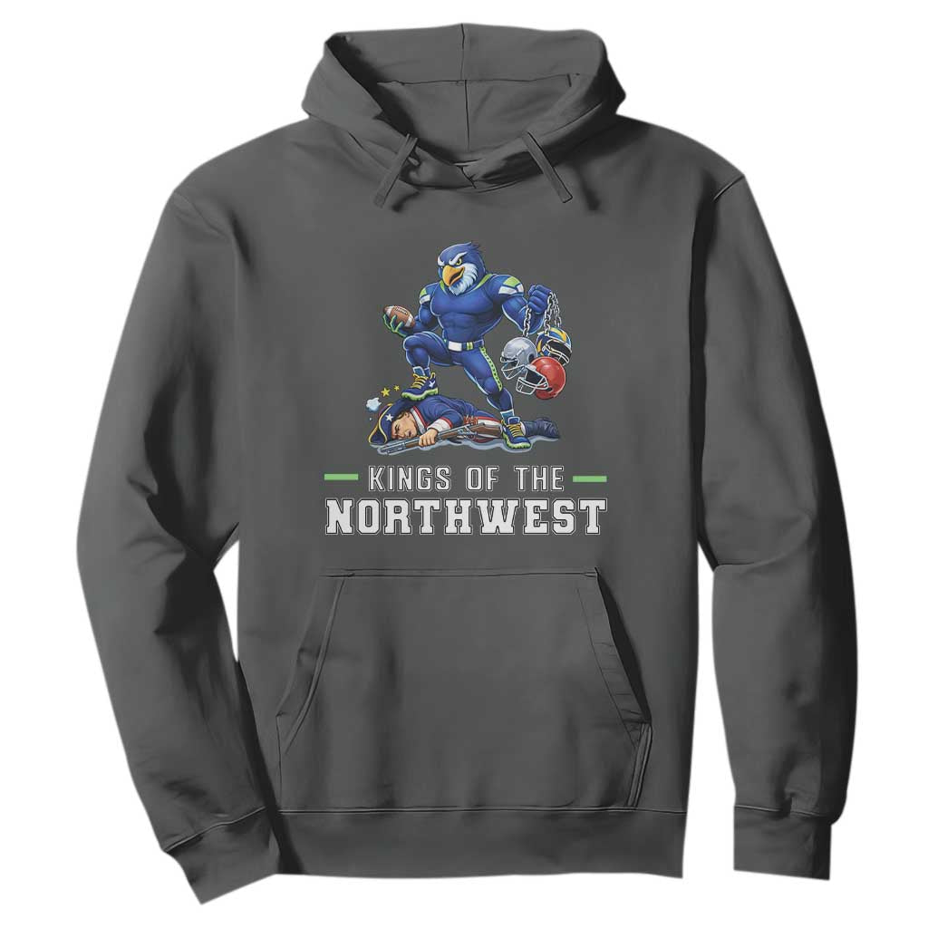 Kings Of The Northwest Hoodie Funny Seattle Dominates New England TS12 Dark Heather Print Your Wear