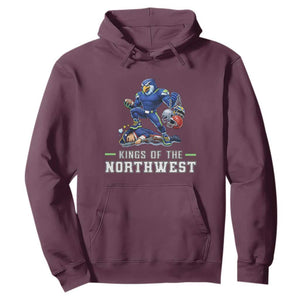 Kings Of The Northwest Hoodie Funny Seattle Dominates New England TS12 Maroon Print Your Wear
