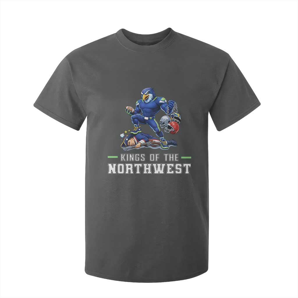 Kings Of The Northwest T Shirt For Kid Funny Seattle Dominates New England TS12 Dark Heather Print Your Wear
