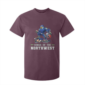Kings Of The Northwest T Shirt For Kid Funny Seattle Dominates New England TS12 Maroon Print Your Wear