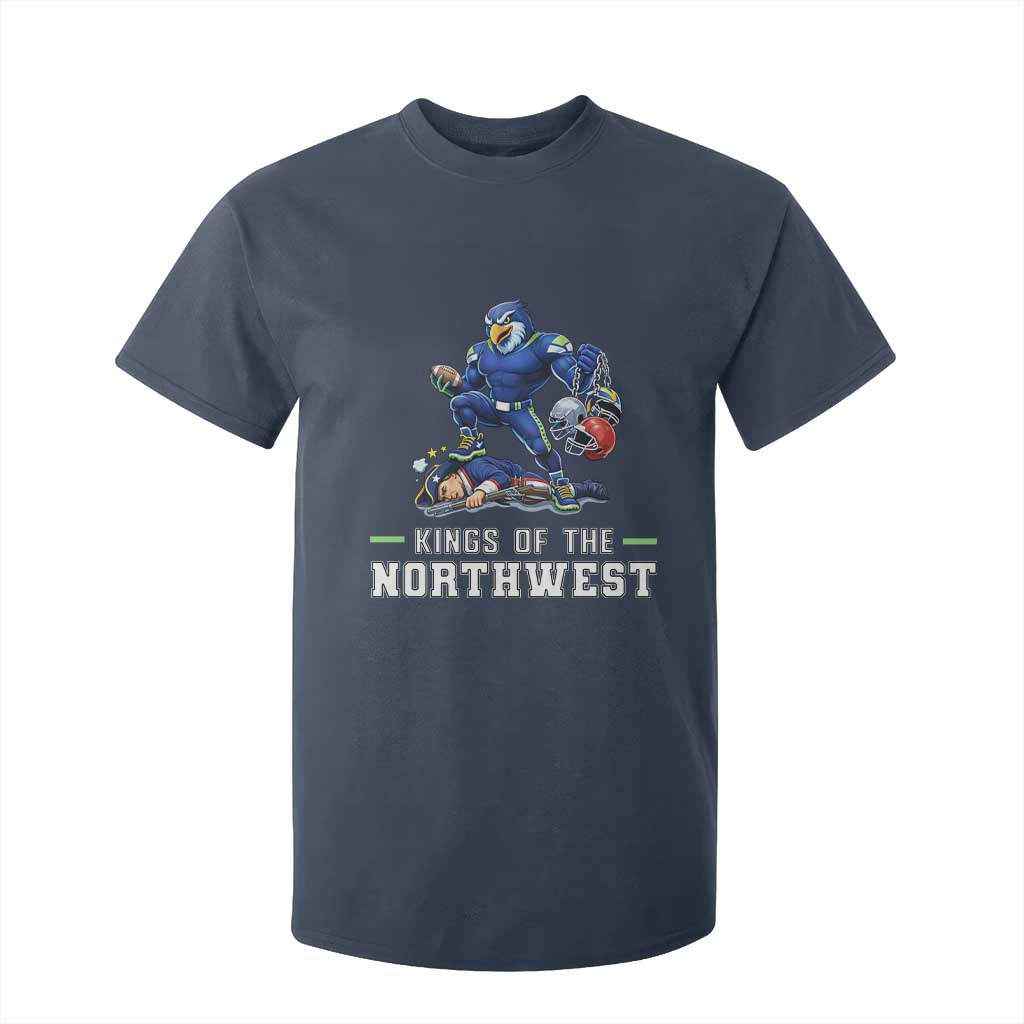 Kings Of The Northwest T Shirt For Kid Funny Seattle Dominates New England TS12 Navy Print Your Wear