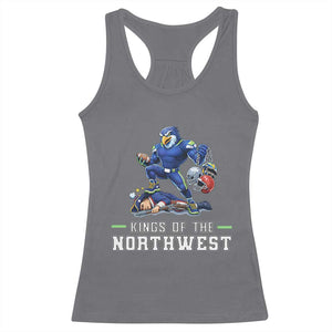 Kings Of The Northwest Racerback Tank Top Funny Seattle Dominates New England TS12 Charcoal Print Your Wear