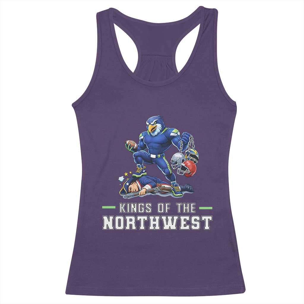 Kings Of The Northwest Racerback Tank Top Funny Seattle Dominates New England TS12 Purple Print Your Wear