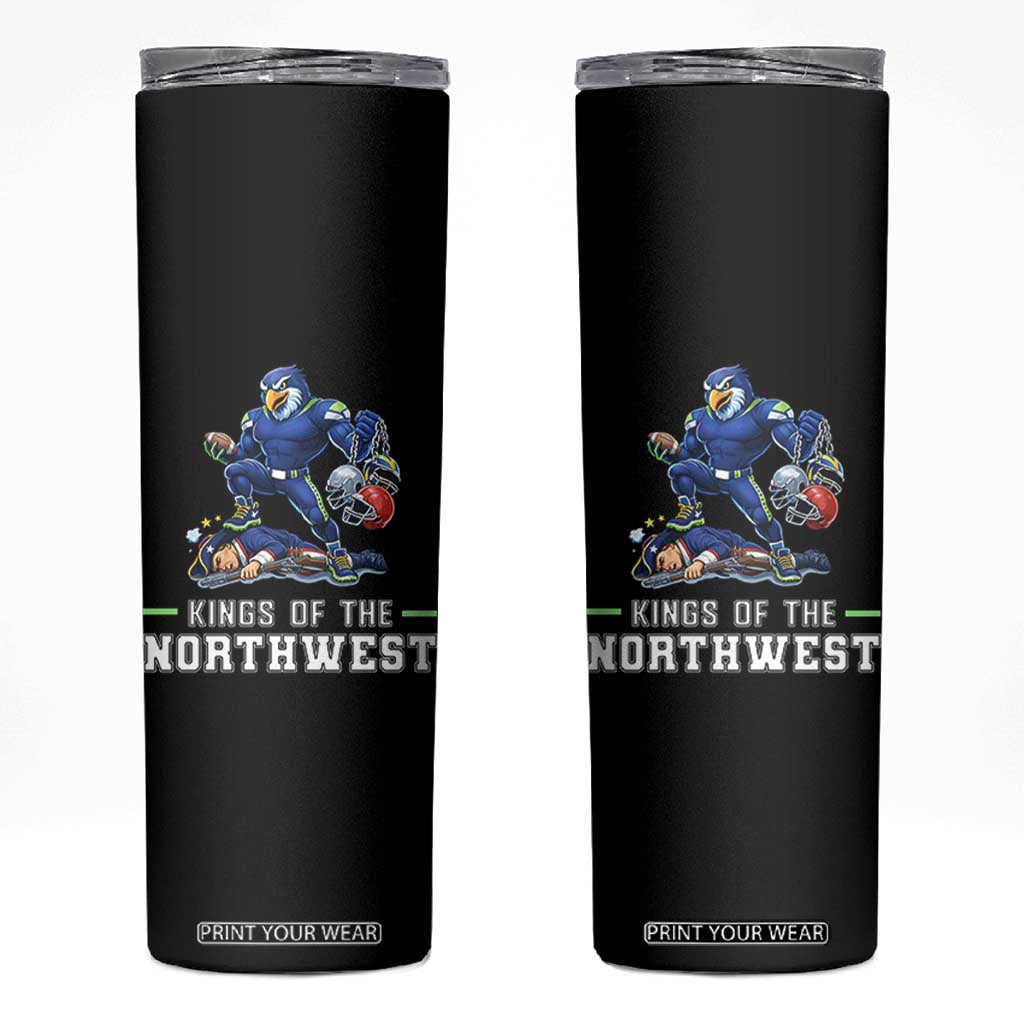Kings Of The Northwest Skinny Tumbler Funny Seattle Dominates New England TS12 Black Print Your Wear