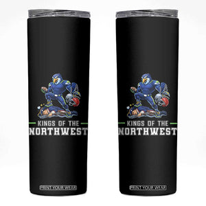 Kings Of The Northwest Skinny Tumbler Funny Seattle Dominates New England TS12 Black Print Your Wear