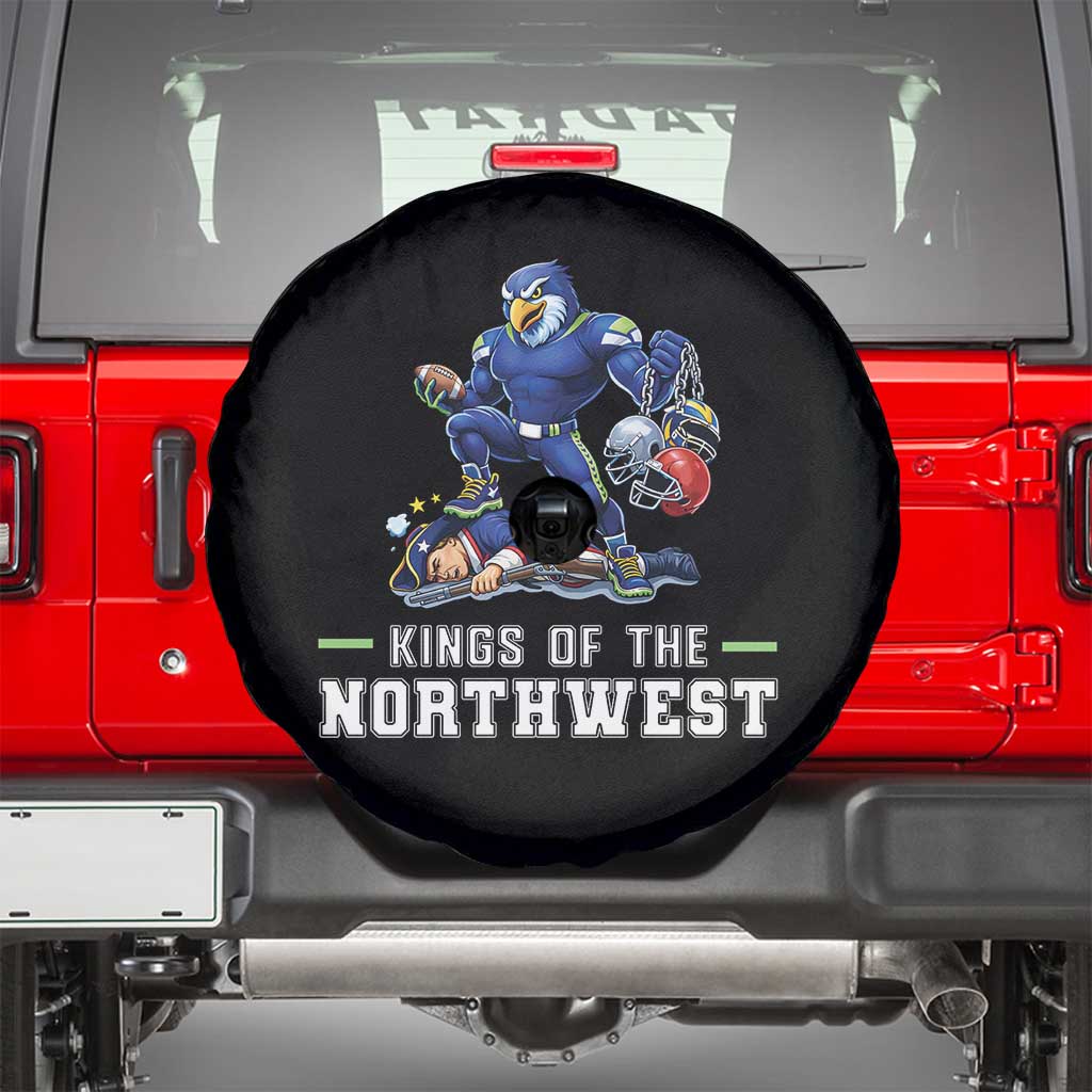 Kings Of The Northwest Spare Tire Cover Funny Seattle Dominates New England TS12 Black Print Your Wear