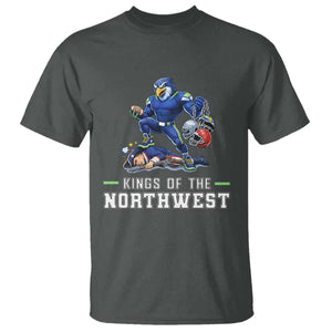 Kings Of The Northwest T Shirt Funny Seattle Dominates New England TS12 Dark Heather Print Your Wear