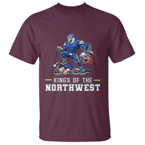 Kings Of The Northwest T Shirt Funny Seattle Dominates New England TS12 Maroon Print Your Wear